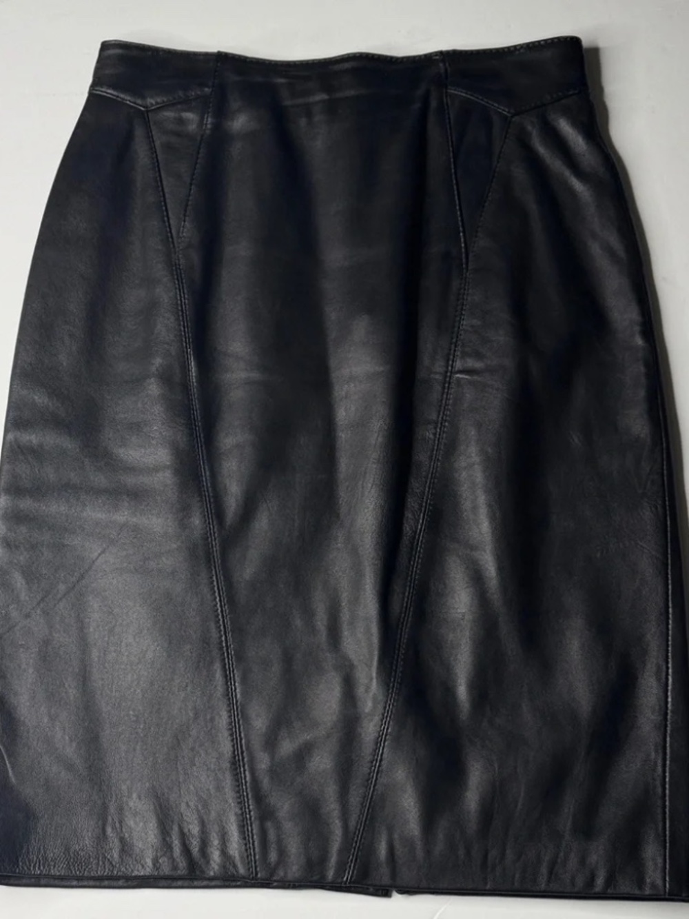 Vintage 90's Leather Pencil Skirt size 6